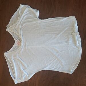 White Cold Shoulder Top